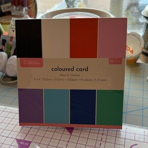 Crafters Companion Dress to Impress Coloured Card 6x6